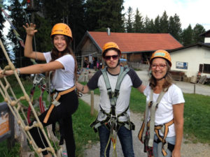 Adi zip lining with her family - adiassodri.com